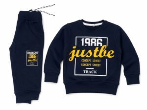 Completo in tessuto a costine per bambini (3-4 anni)